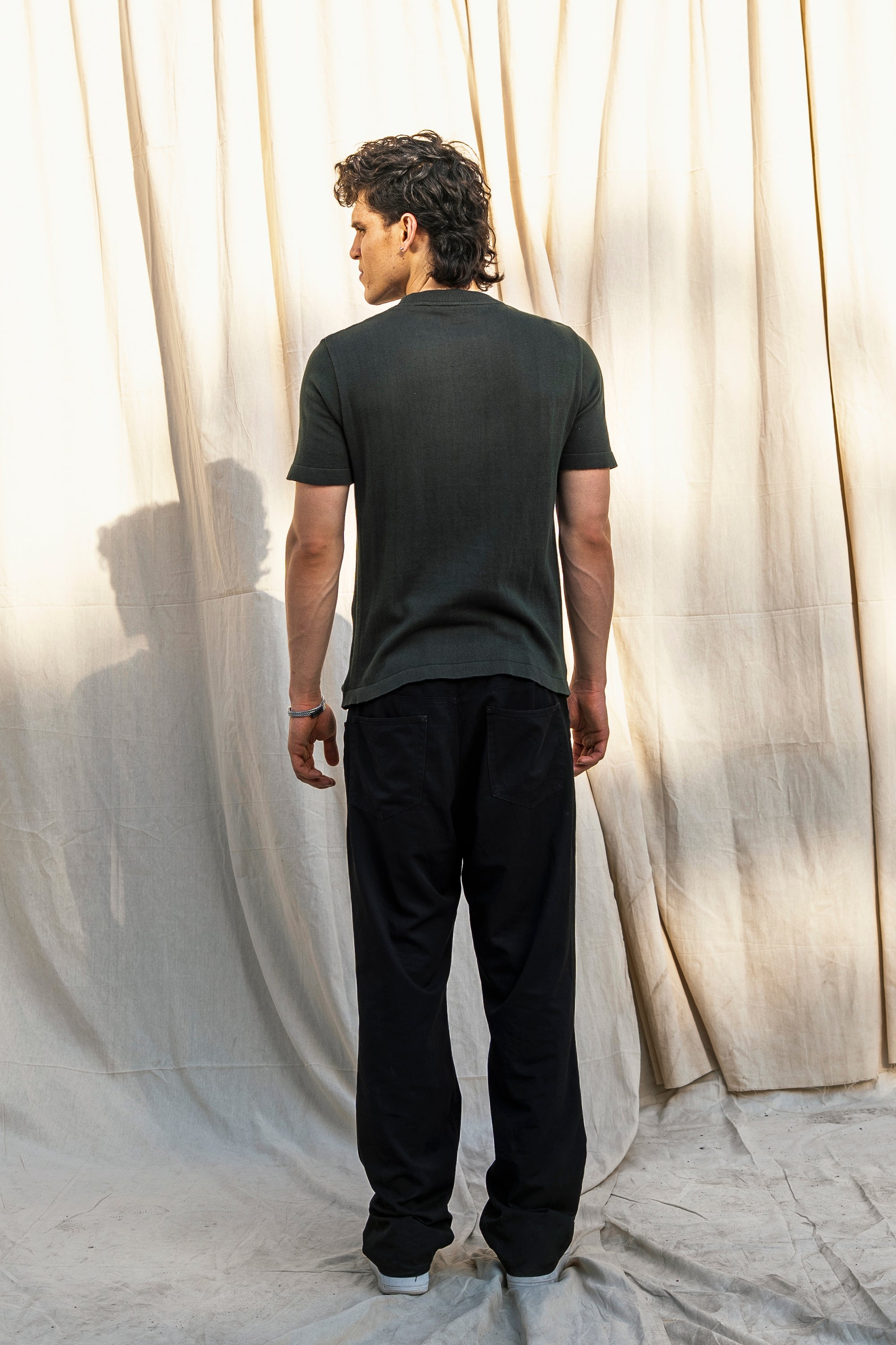 Olive - Knit T-Shirt