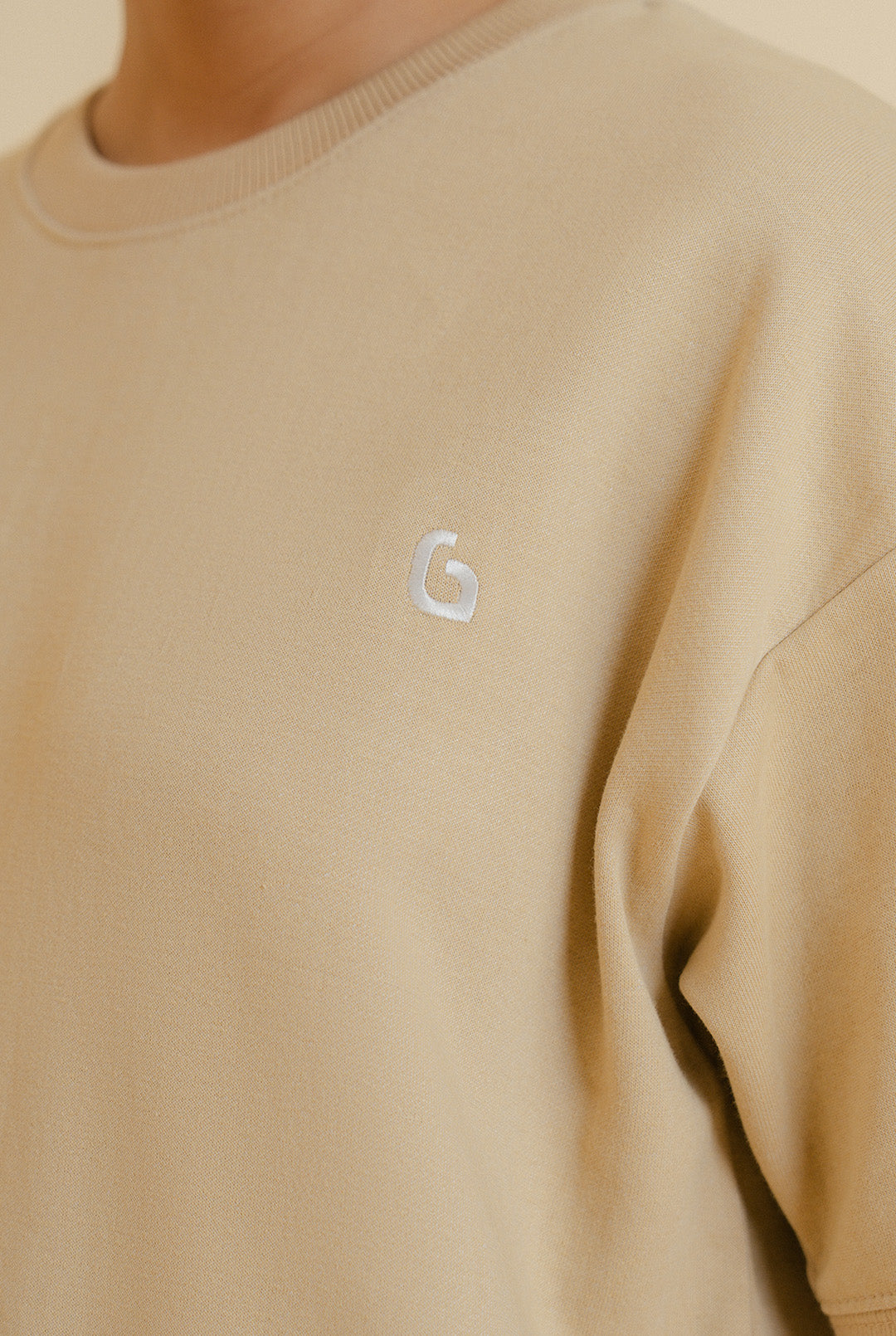 Beige - Oversized Heavyweight T-Shirt