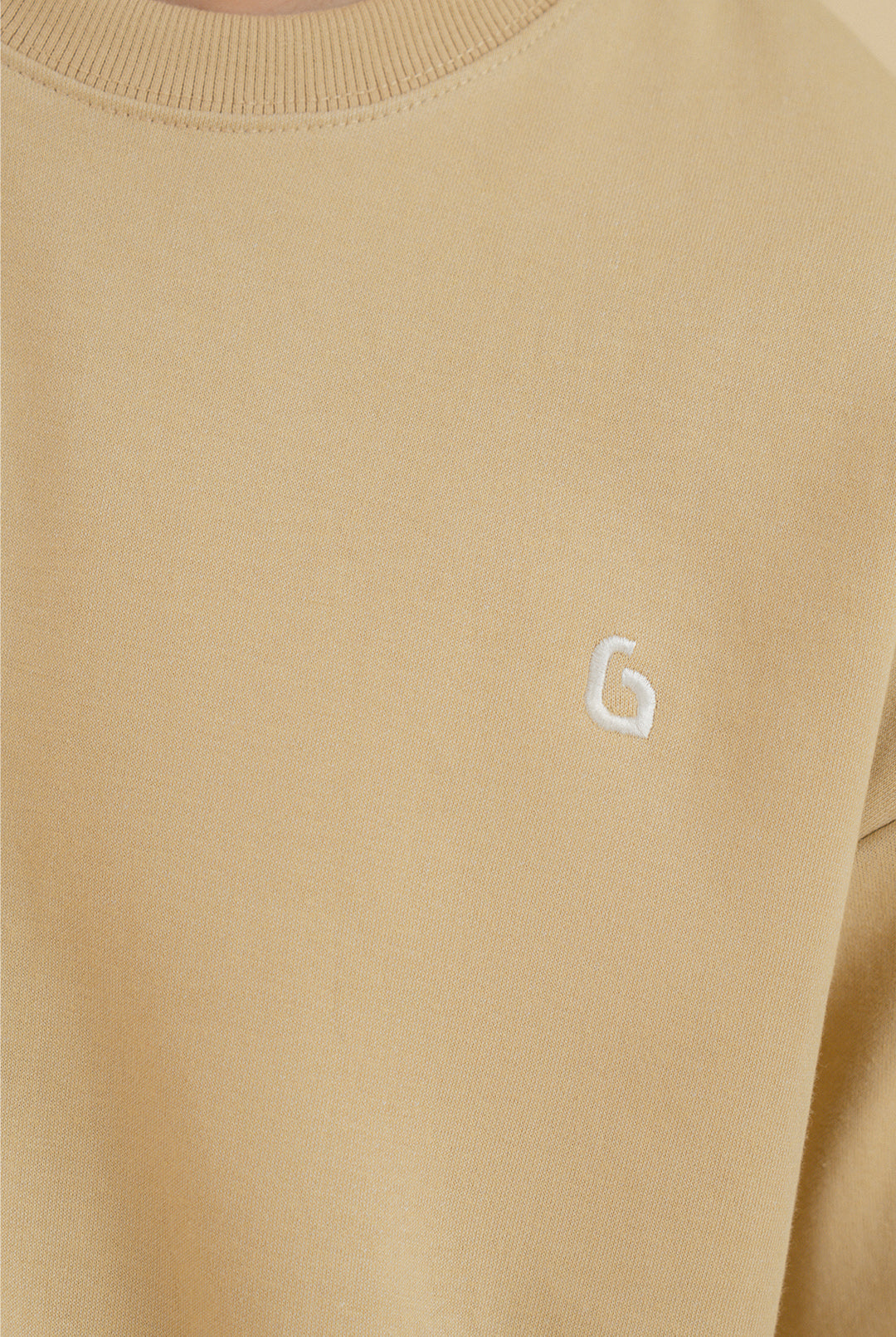 Beige - Oversized Heavyweight T-Shirt