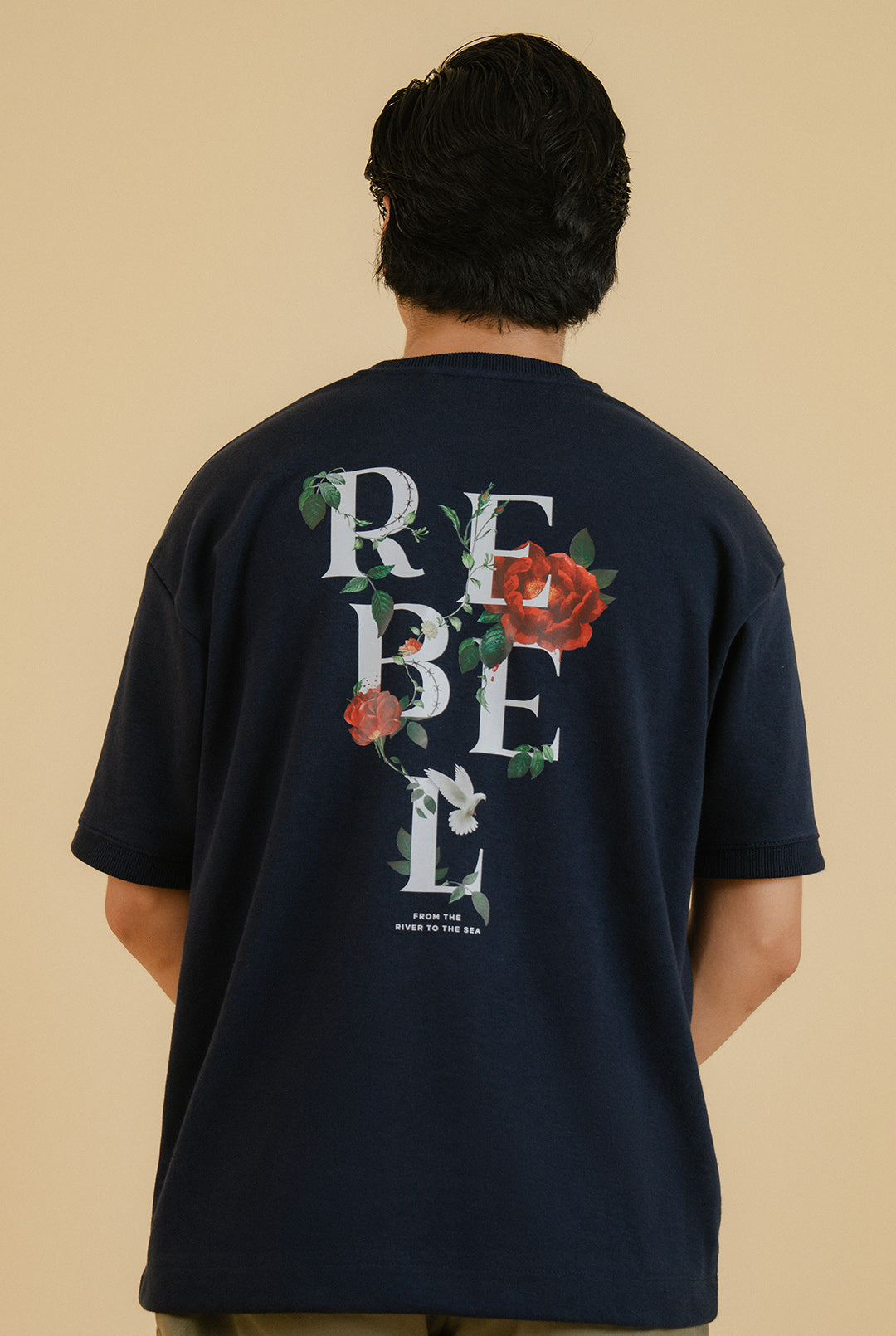 From the river to the sea - Oversized Heavyweight T-Shirt